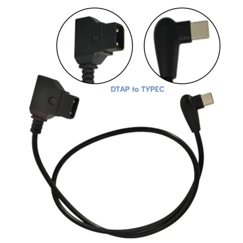 PD USB-C Male to D-Tap Male Power Cable for V-Mount Battery, Digital Camera Photography Accessory