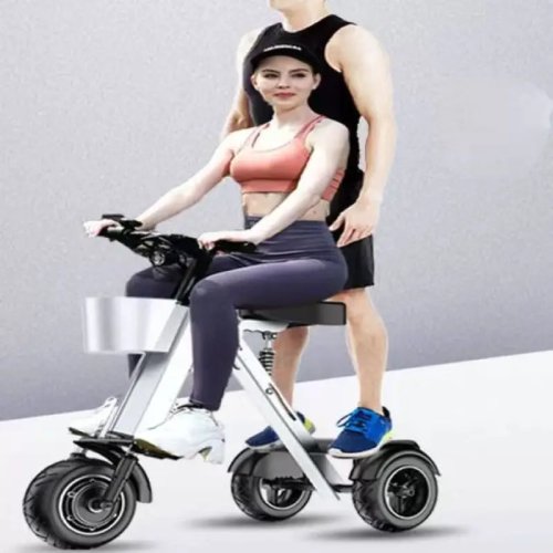 Faltbares Elektro-Dreirad für den Haushalt, Aluminiumlegierung, Akku-Scooter