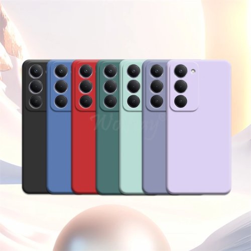 Funda de silicón líquido para Xiaomi Redmi 15, cubierta protectora TPU suave