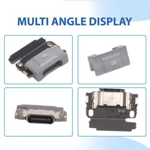 ABQX Porta de carregamento USB-C DIY – Conector fêmea USB Type-C