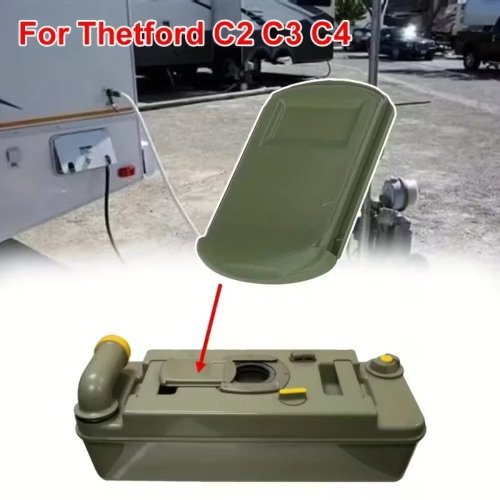 Tapa deslizante para inodoro cassette Thetford C2/C3/C4 - Tapa de tanque para RV, resistente, fácil instalación 2133374 (1 pza.)