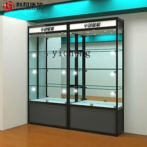 Vitrine aus dickem Glas – Ausstellungsregal für Muster, Geschenke und Figuren