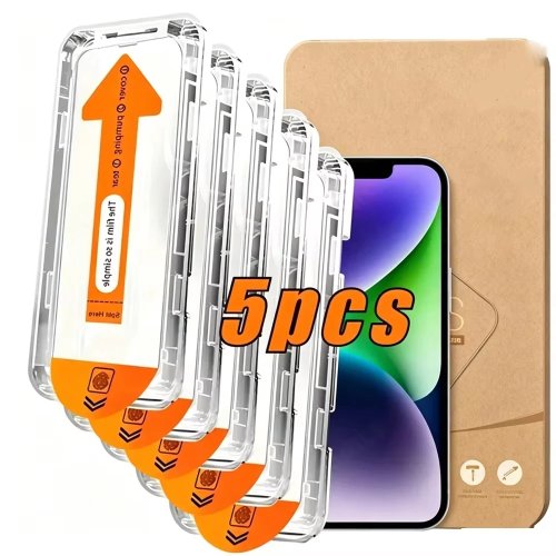 1-5 pz. Pellicola in vetro temperato HD 8K antipolvere per iPhone 18 Pro Max 17 16 15 14 13 12 11 16e Plus 17 Air, installazione facile