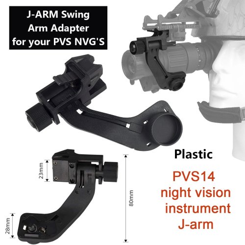 Attacco tattico per casco NVG J-Arm per PVS-7/PVS-14 – Supporto Rhino per airsoft e paintball