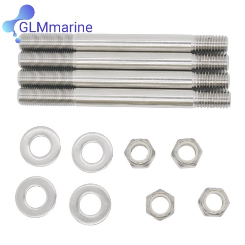 Комплект из 4 шпилек корпуса Gimbal 4,75 дюйма с гайками 866562 для Mercury Mercruiser Drives 16-866562 16-56296 11-859116Q01