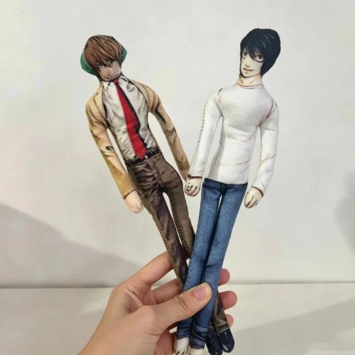 데스노트 야가미 라이토 & L 애니메이션 피규어 28cm, 유연한 소품, 방 인테리어, 생일 선물, 크리스마스 선물