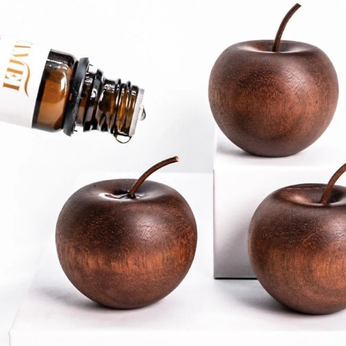 1 st. Gevormde geurhout-diffuser voor thuis, yoga en auto - Aromatherapie-ornament voor etherische olie, voordelige houtgeur