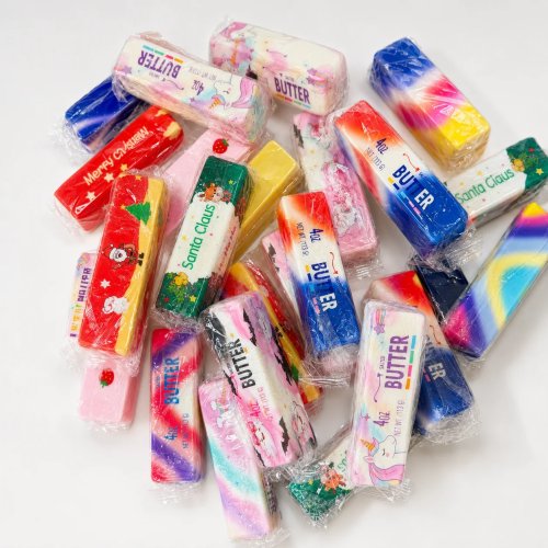 Brinquedo Squishy Butter Stick em PU – Fidget anti-stress, brinquedo sensorial, retorno lento