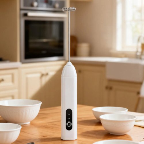 Elektrische melkschuimer USB oplaadbaar handzaam voor koffie, eieren en room
