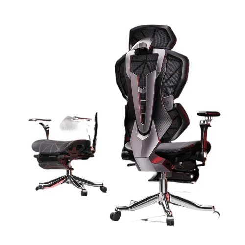 Cadeira gaming ergonómica high-end – Cadeira de computador respirável com apoios de braços 9D ajustáveis, conforto para longas sessões