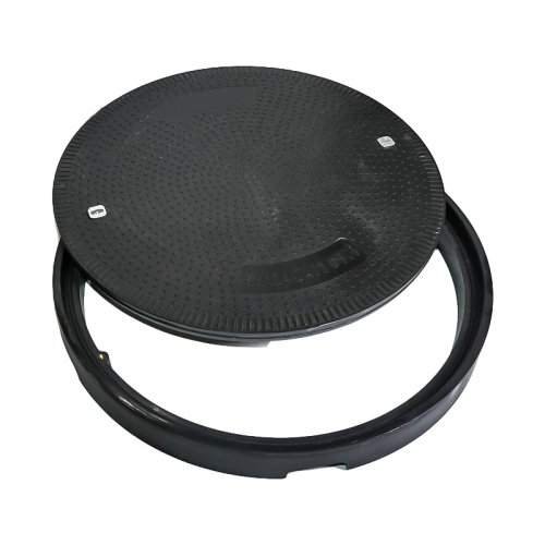 Tapa de alcantarilla de fibra SMC duradera EN 124 900mm Heavy Duty D400 impermeable antideslizante diseño ligero