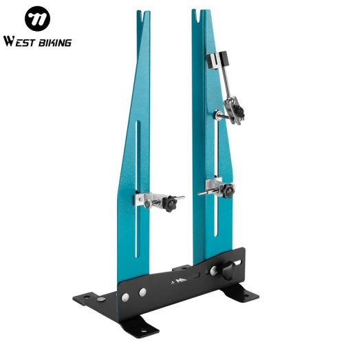 WEST BIKING Support professionnel de centrage de roue de vélo pour VTT et route, correction de jante et calibration, rack d'entretien