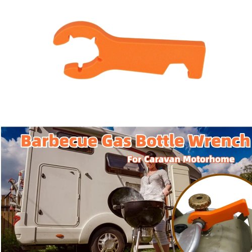 1Pc Caravan Gas Bottle Wrench – Portable 2-in-1 Magnetic BBQ Gas Wrench, Outdoor Camping Accessories for Caravan & Motorhome
