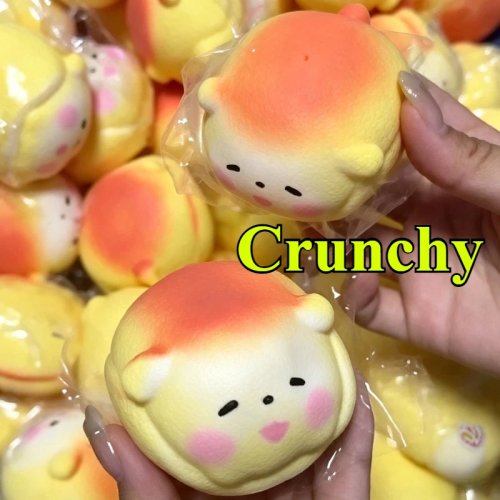 Juguete Squishy de Pan Perrito Adorable – Juguete antiestrés blandito de rebote lento para apretar, niños y adultos