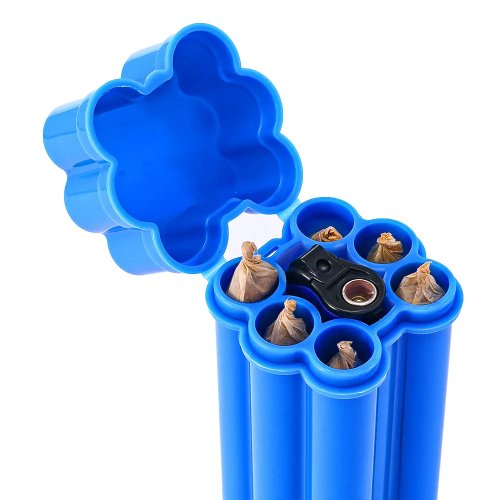 Accendino a sei fori con tubo portasigarette, scatola portasigarette conica, accessori per fumatori