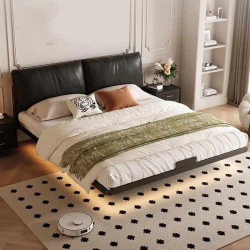 Letto da terra Principessa lusso moderno - Matrimoniale per bambini e neonati, mobili di tendenza
