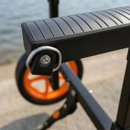 Metall-Kajakwagen mit Polsterung, faltbarer Kajak-Trolley, Transportwagen für Wasserfahrzeuge mit großen Rädern für Outdoor