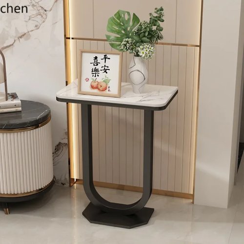 モダンな石板調フラワースタンド リビング用 床置き 装飾ディスプレイ棚 収納ラック
