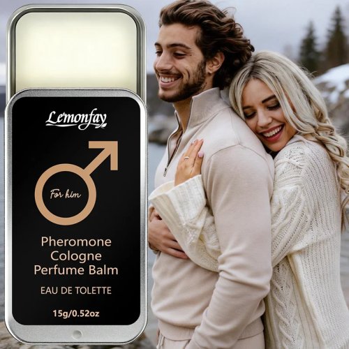 Lemonfay For Him フェロモン コロン 香水バーム – 15g EDT 男性用 持続性 ソリッドフレグランス 携帯用 ポケット香水