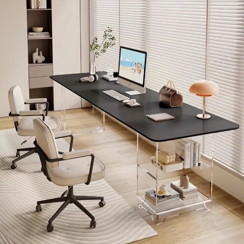 Tables suspendues style nordique coloris crème, bureau moderne et créatif pour balcon, chambre, salon, bureau à domicile et mobilier d'étude