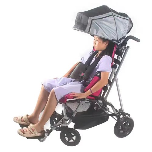 CS07 Xe lăn dạng xe đẩy cho trẻ em và người lớn bị bại não – điều chỉnh độ sâu ghế, tựa lưng và để chân
