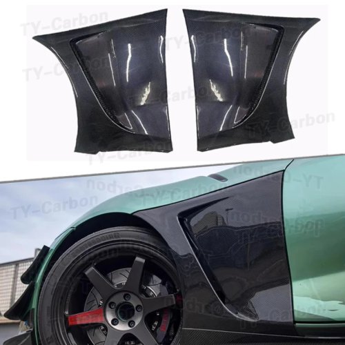 Parafango Anteriore in Vera Fibra di Carbonio per Toyota Supra GR A90 MK5 2019+ - Modanature Parafango Laterale con Presa d'Aria Anteriore Body Kit Accessori Auto