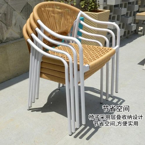 Rattan Outdoor Table and Chair Set for Garden, Patio, Balcony, Courtyard