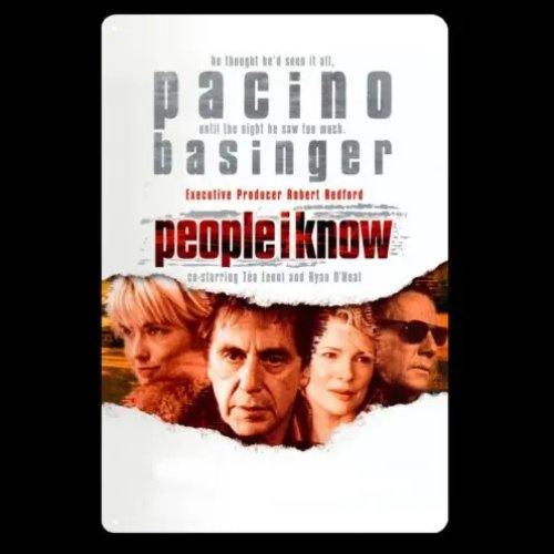 People I Know Al Pacino Movie Metal Poster Tin Sign 20x30cm - Aluminum