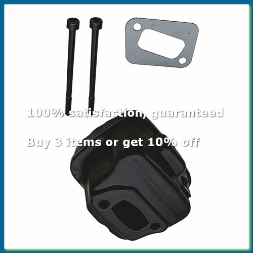 Exhaust Muffler with Gasket Kit for 340 345 346 346XP 350 351 353 Chainsaw - High Quality Replacement Accessories A49I