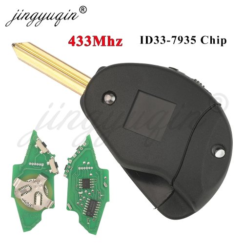 Пульт дистанционного управления ключом JINGYUQIN 433 МГц чип 7935 для Citroen Xsara Xantia Jumpy Peugeot Expert 306 Fiat Scudo складной 2 кнопки