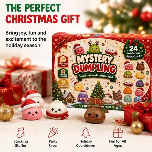 Calendario dell'Avvento 2026 Blind Box, 24 Giochi Squishy Fidget Antistress, Regalo Countdown di Natale