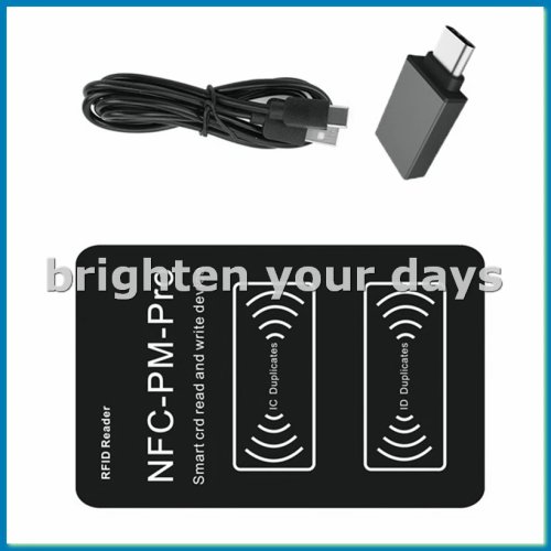 قارئ ناسخ بطاقات RFID NFC 13.56 ميجاهرتز و 125 كيلوهرتز لنسخ بطاقات ID/IC