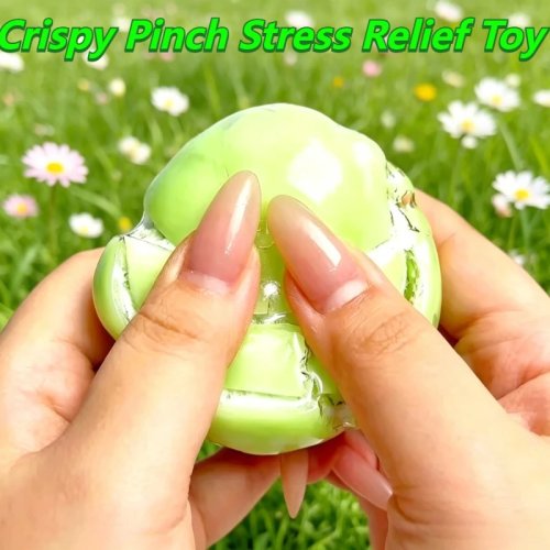 Juguete antiestrés Fruit Crispy Pinch – Pelota apretable de arcilla y cera hecha a mano con sonido crujiente, suave y de rebote lento, juguete relajante