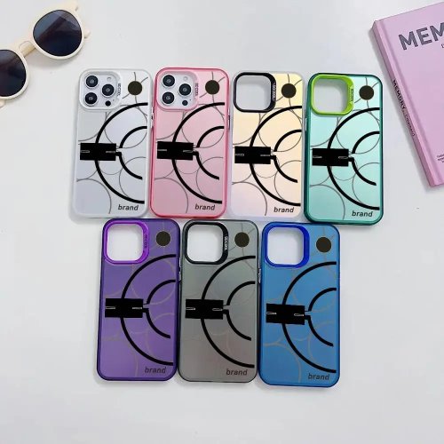 Чохол для iPhone 17 16 15 14 13 12 11 Pro Max Plus, сріблястий корпус, дизайн Stones Circle Island, стильний бренд