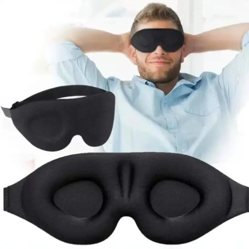 Mặt nạ ngủ 3D bằng xốp memory foam êm ái, chắn sáng cho du lịch và ngủ trưa