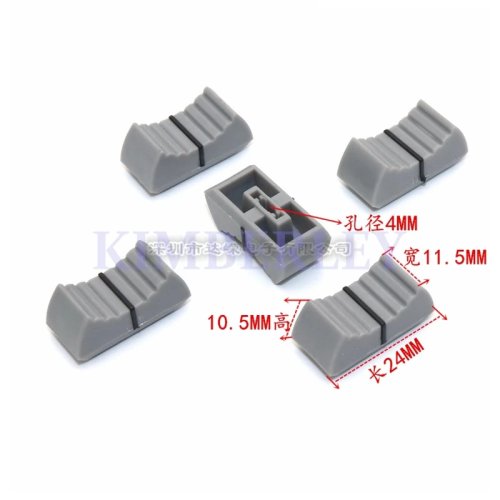 20 nắp fader bàn trộn, núm biến trở trượt lỗ trong 4mm cho amply và mixer