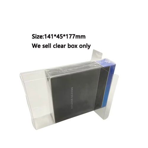 Transparent PET Protective Cover for PS4 Final Fantasy VII FF7 Deluxe Edition Iron Box – Limited Edition Storage & Display Case