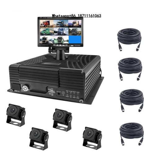 جهاز DVR للسيارة AHD 4G ADAS 1080P 4 قنوات للشاحنات والحافلات - مسجل فيديو HDD/بطاقة SD، ضمان 12 شهرًا