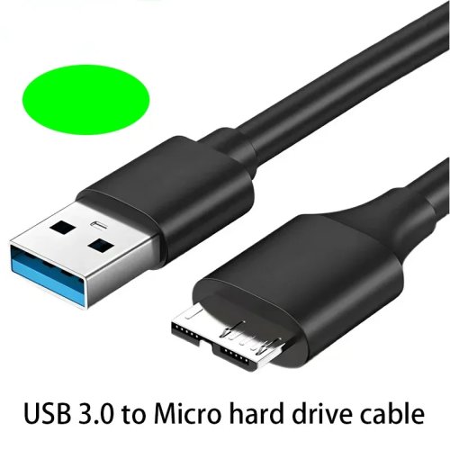 USB 3.0 datakabel voor harde schijf, AM naar Micro-B hogesnelheidskabel voor externe HDD-behuizing