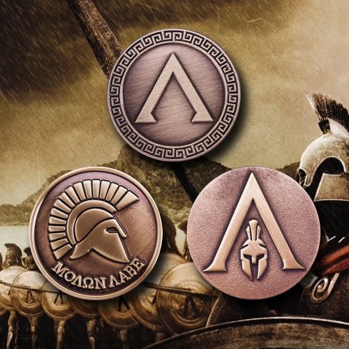300 Spartans Retro Metall-Anstecknadel – Antikes griechisches Kriegerhelm-Souvenir, Schmuck