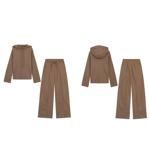 Guobioziy Conjunto de Sudadera con Capucha y Pantalón Deportivo Entallado para Mujer 2026 Primavera-Otoño Nuevo Estilo Euroamericano Casual Moda Tendencia Laboral Urbana