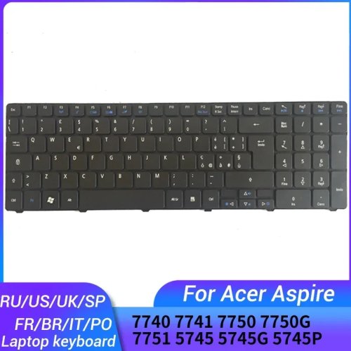 Laptoptoetsenbord voor Acer Aspire 7740 7741 7750 7750G 7751 5745 5745G 5745P - Layout US/UK/Spaans/Frans/Braziliaans Portugees/Italiaans/Russisch