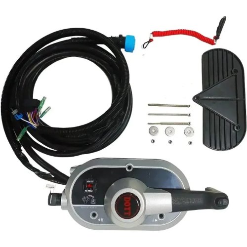 صندوق تحكم عن بعد بتثبيت جانبي 8M0138644 / 8M0138640 SS Gen II مع حزمة أسلاك 15 قدم لـ Mercury Marine