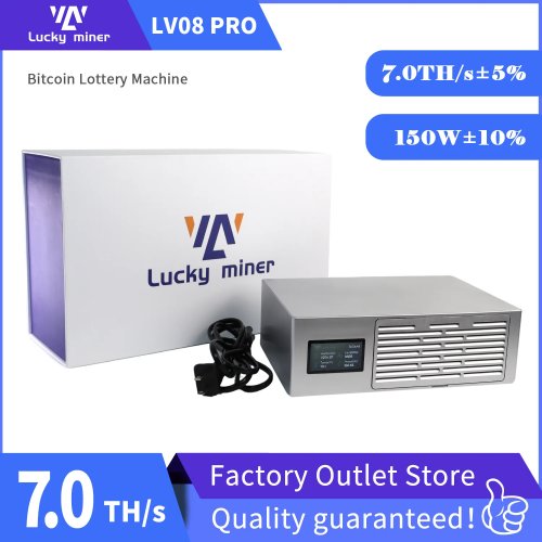 Lucky Miner LV08Pro 7T 150W 2026 Bitcoin-Miner BTC-Lotterie-Maschine