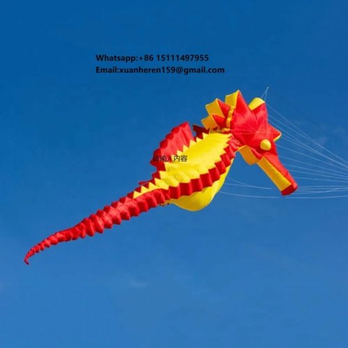 Diều cá ngựa phồng khổng lồ 10M – diều mềm 3D không khung cho người lớn