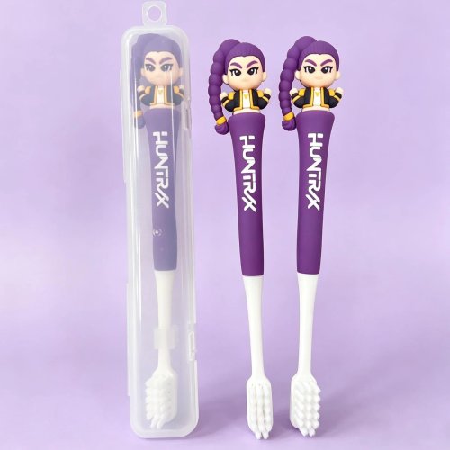 Anime Girls Lumi Mila Zoi Witch Hunter Toothbrush – Ultra Soft Fine Bristles Chibi Figure Student Oral Teeth Cleaning Brush Gift