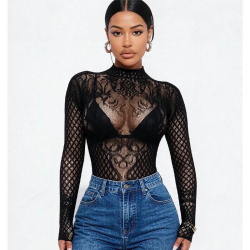 Vestido de Playa para Mujer Calado de Red Bodycon Malla Transparente Traje de Baño Festival Verano