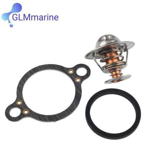 طقم ترموستات 160°F 71°C لمحركات Mercury Mercruiser 3.7L رباعية الأسطوانات 170/470، بديل لـ 76270T 863358T 18-3555