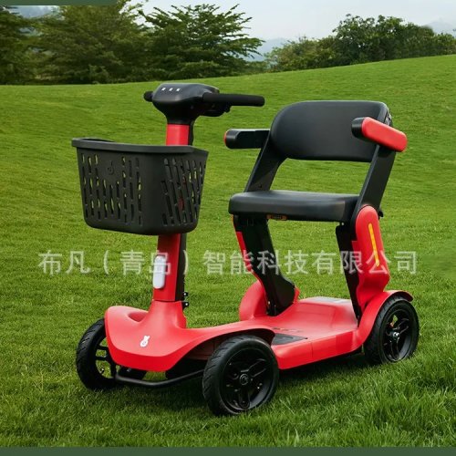 Faltbarer Elektro-Mobilitätsscooter für Senioren, kompakter 4-Rad-Roller