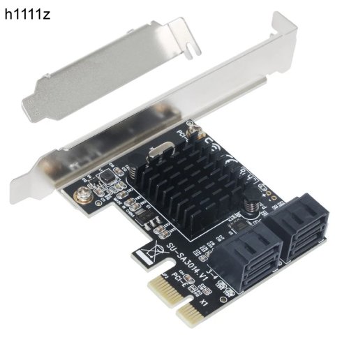 Плата розширення Marvell 88SE9215 PCIe to SATA 3.0, адаптер на 4 порти SATA III 6 Гбіт/с для SSD HDD і майнінгу IPFS
